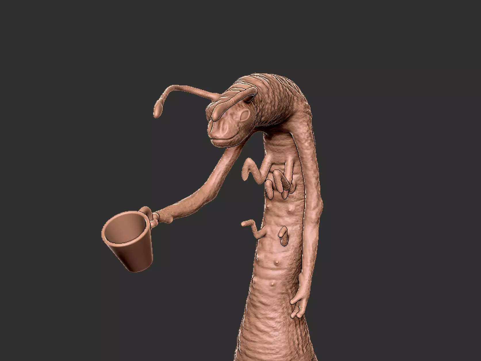 MIB Worm Guy 3D print model_0