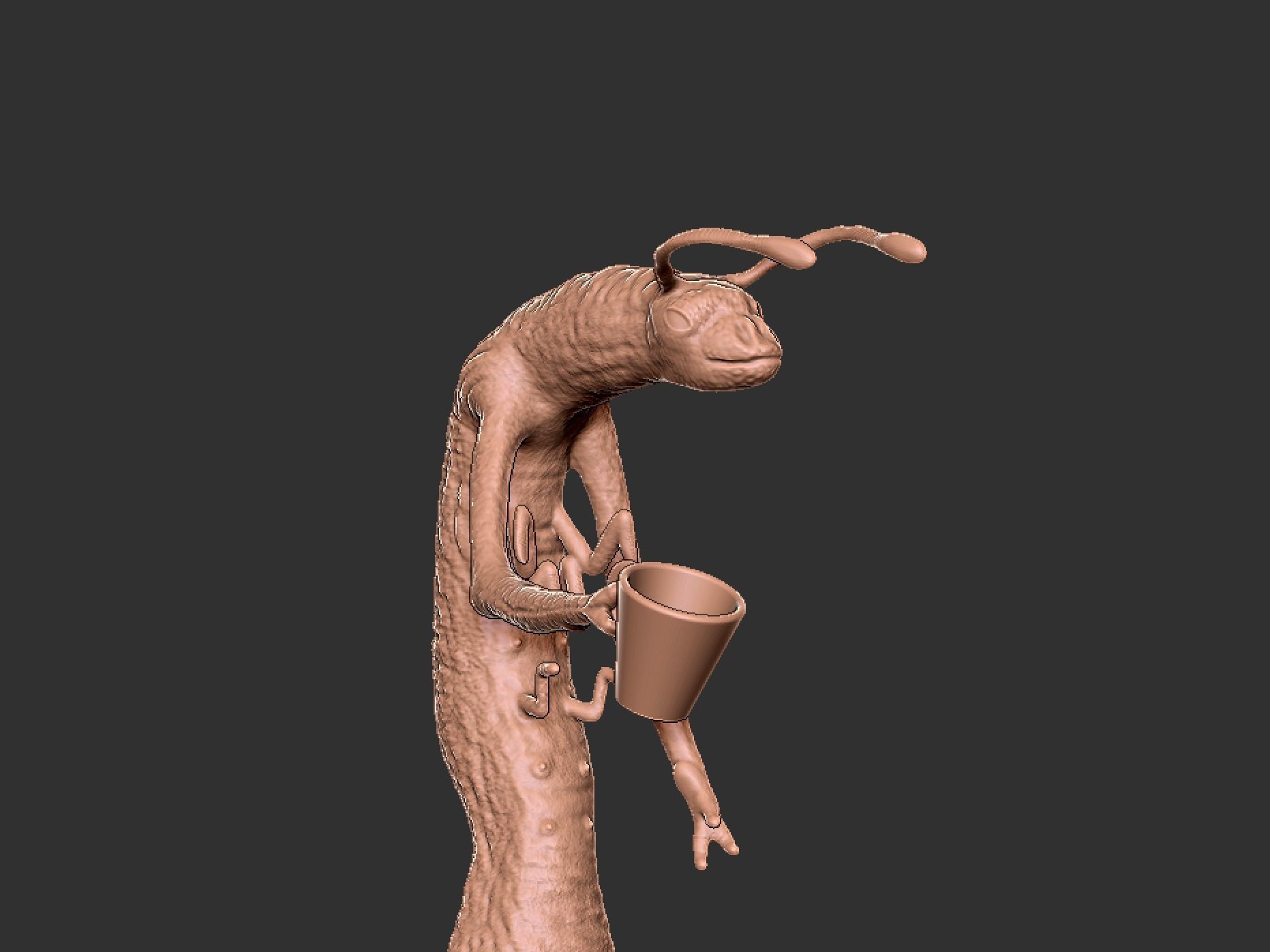 MIB Worm Guy 3D print model_2