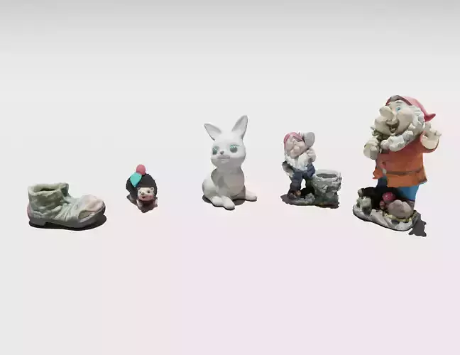 Garden Statues Printable Collection 