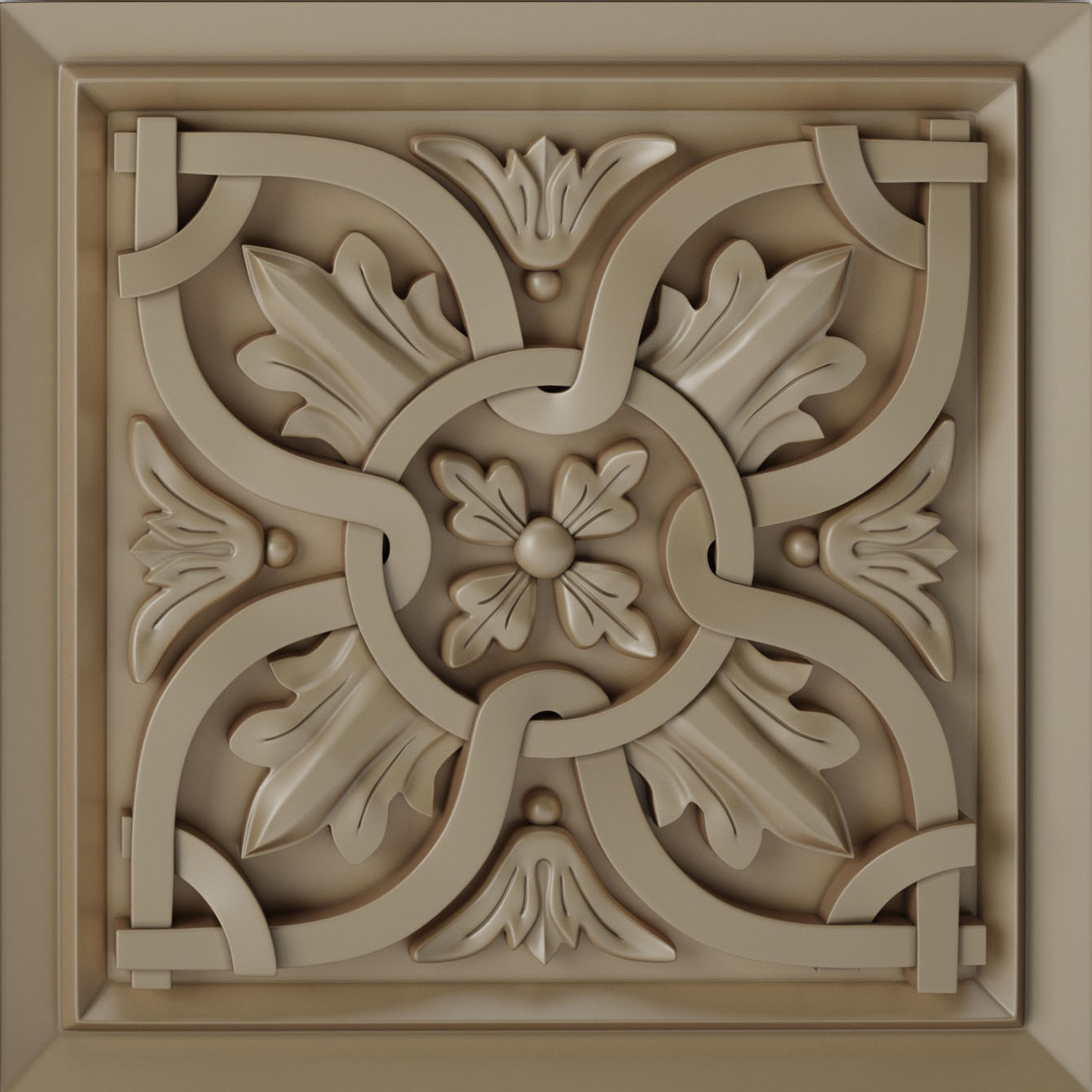 Decorative panel 7 3D model_1