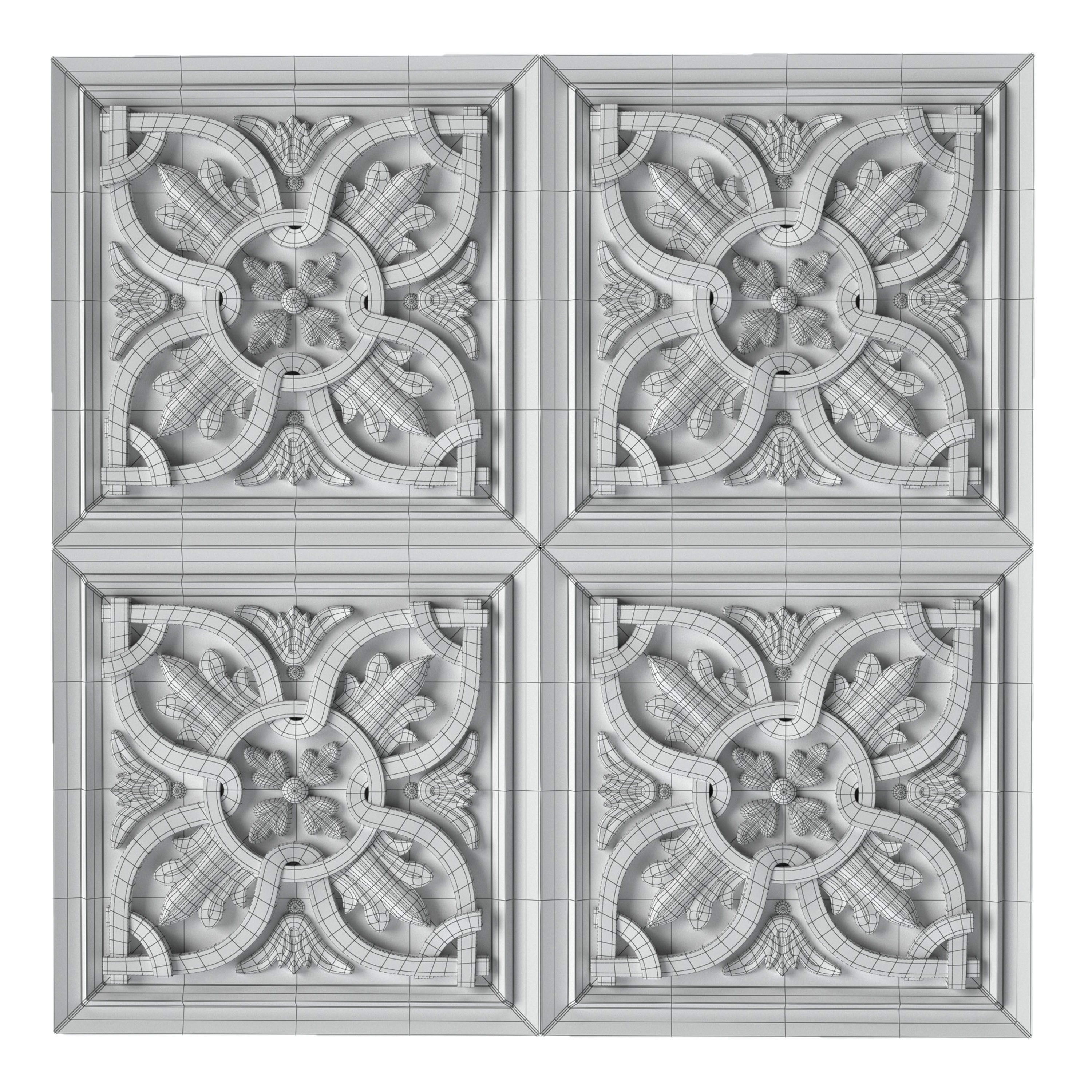 Decorative panel 7 3D model_4