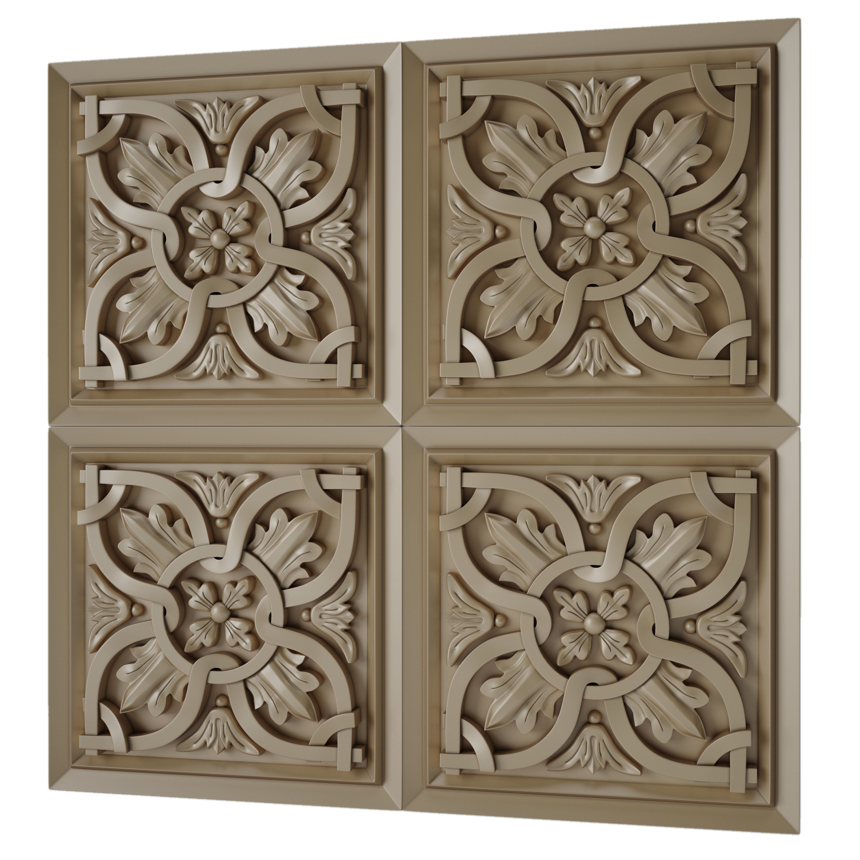 Decorative panel 7 3D model_2