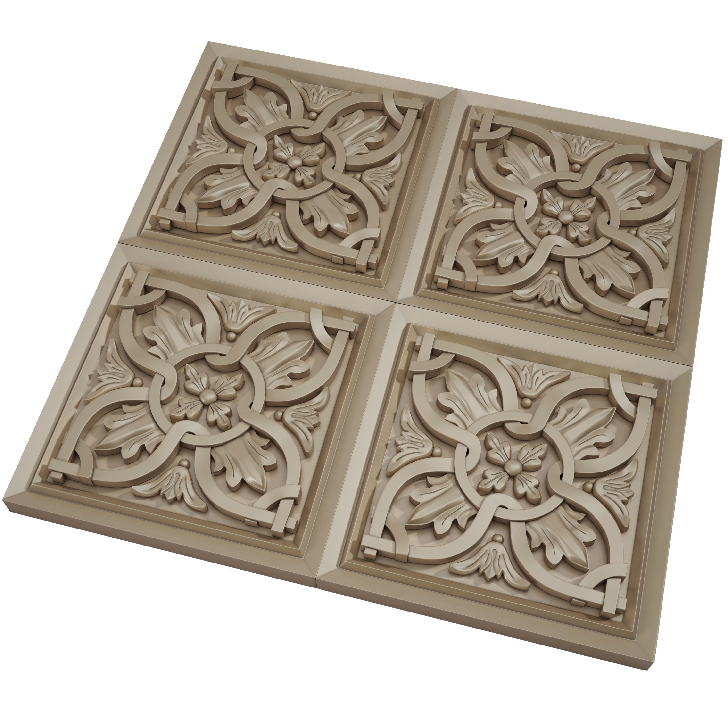 Decorative panel 7 3D model_3