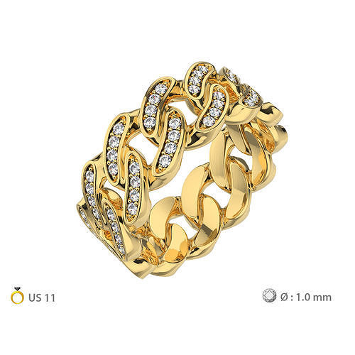 N166 US11 Cuban ring T02 3D print model