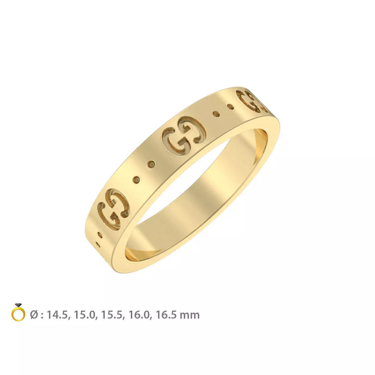 N212-1 Wedding band set 3D print model