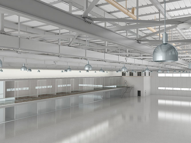 Aircraft Hangar 3D model 3