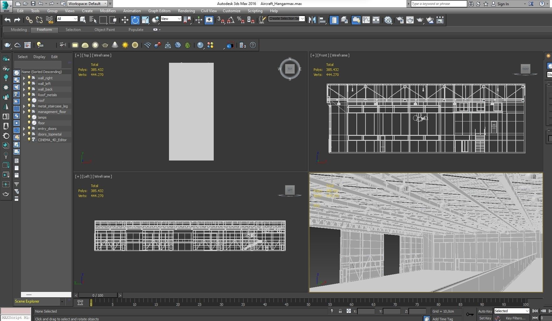 Aircraft Hangar 3D model_24