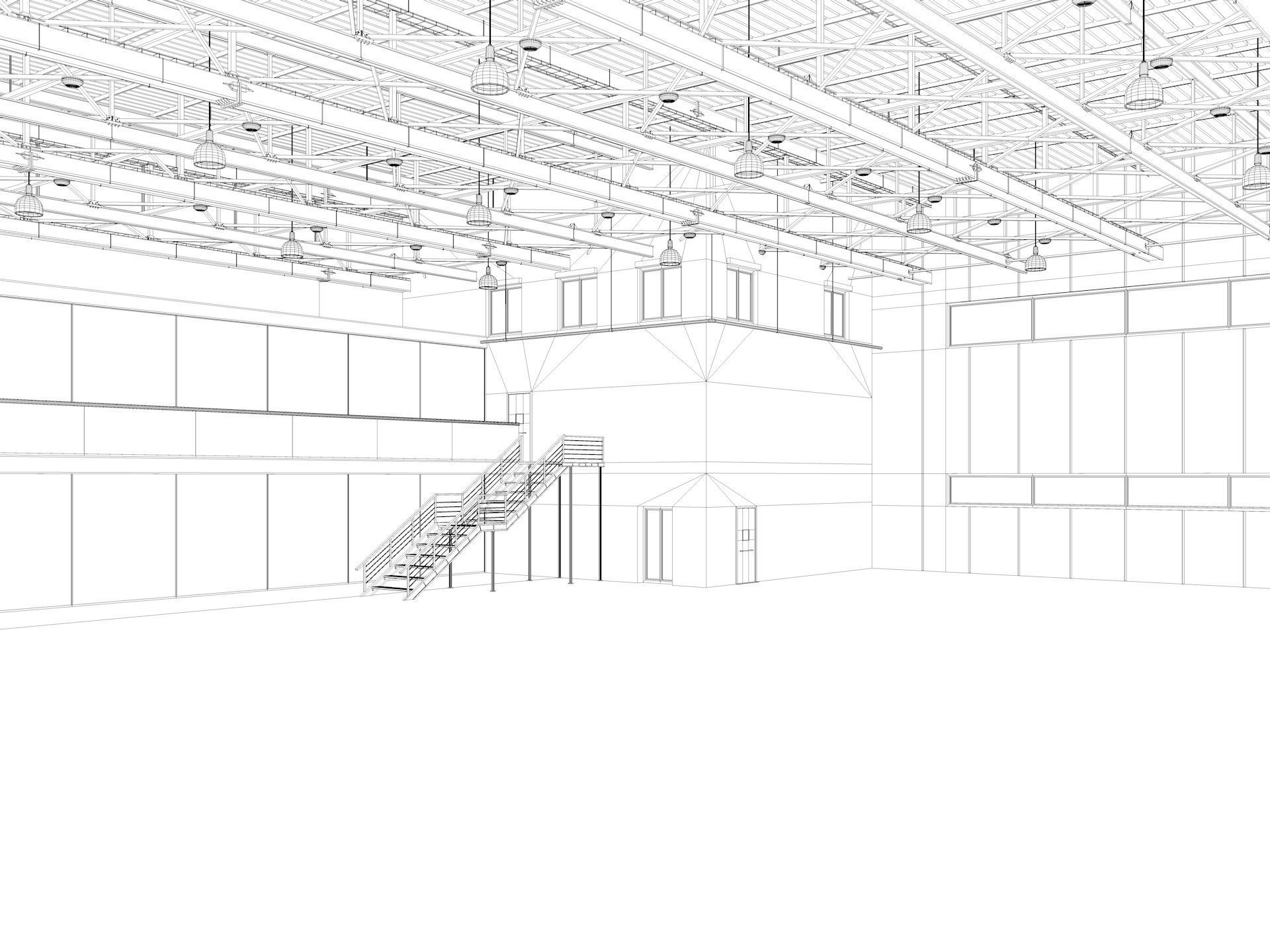 Aircraft Hangar 3D model_19