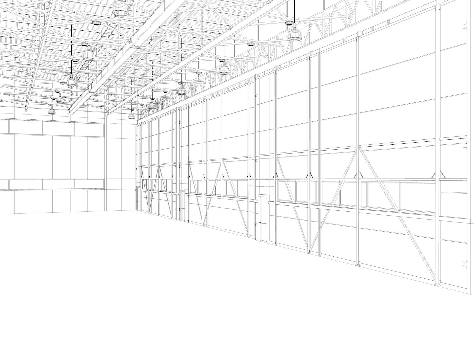 Aircraft Hangar 3D model_20