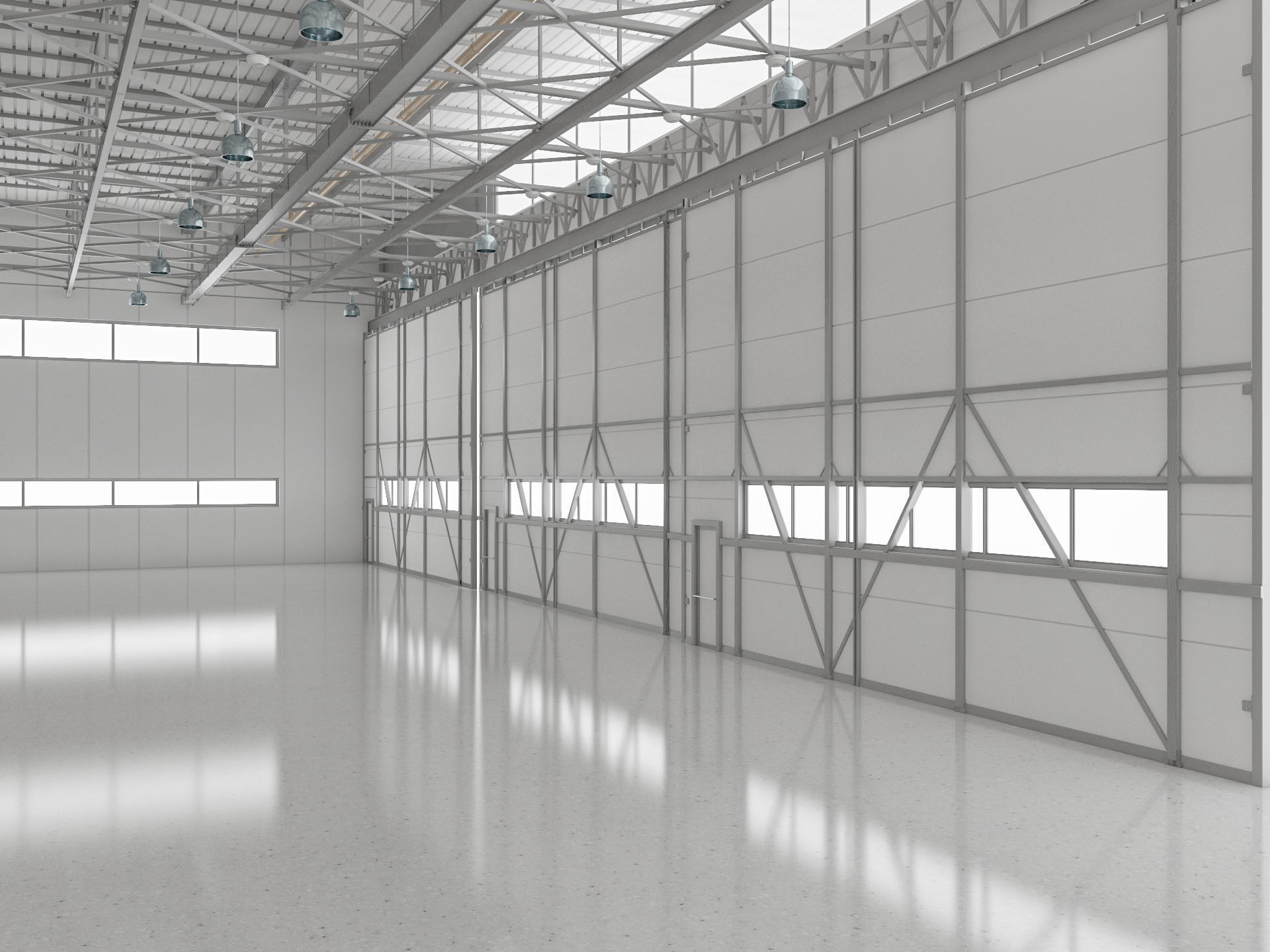 Aircraft Hangar 3D model_9