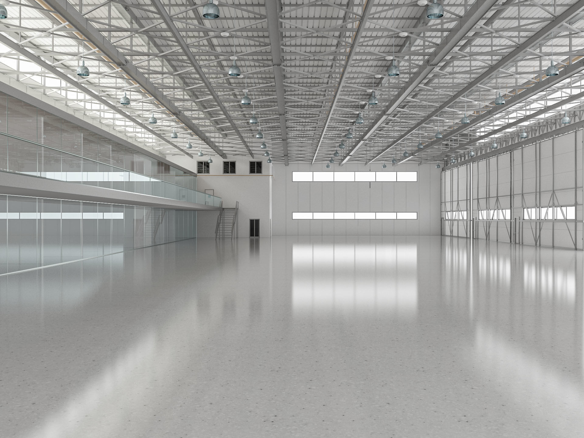 Aircraft Hangar 3D model_8