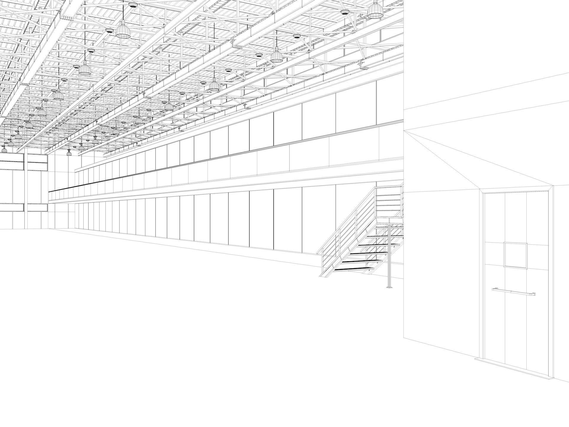 Aircraft Hangar 3D model_15