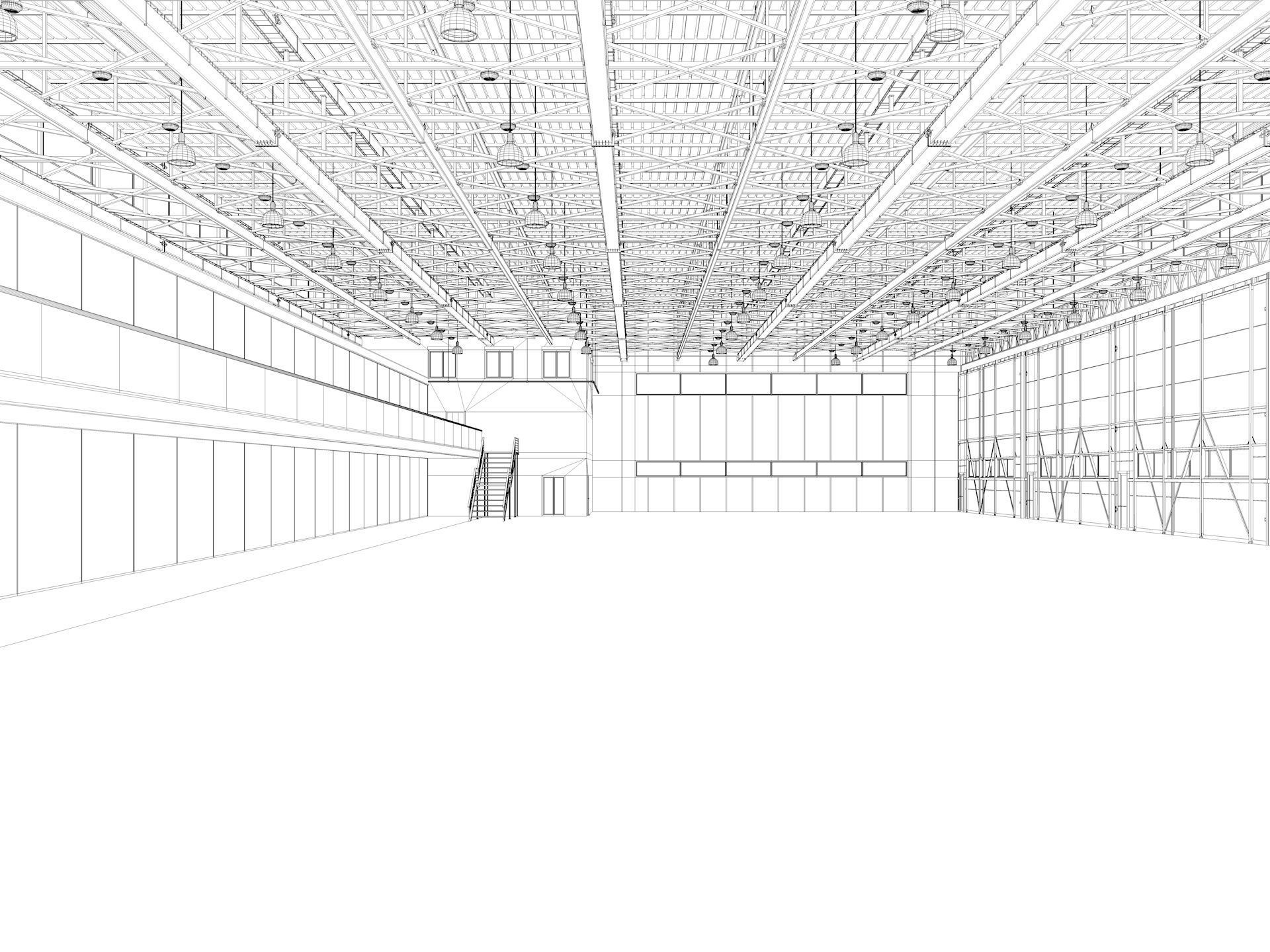 Aircraft Hangar 3D model_18