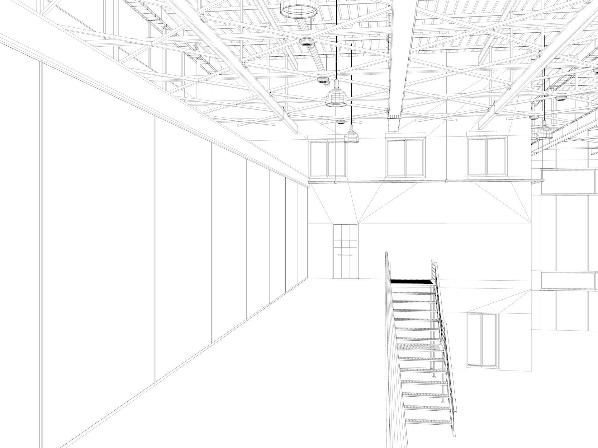 Aircraft Hangar 3D model_14