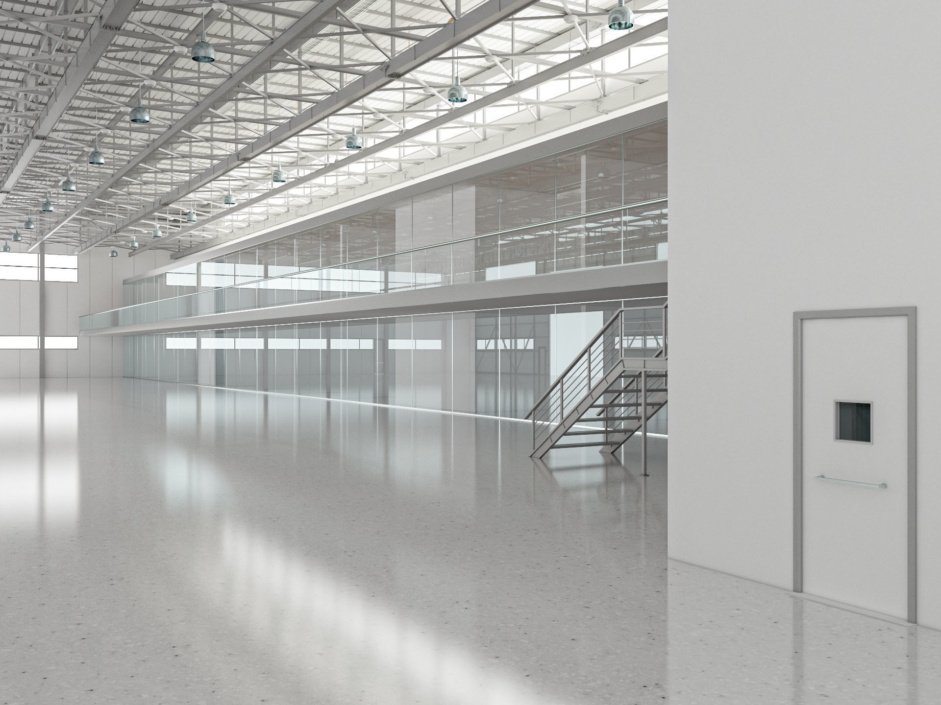 Aircraft Hangar 3D model_7