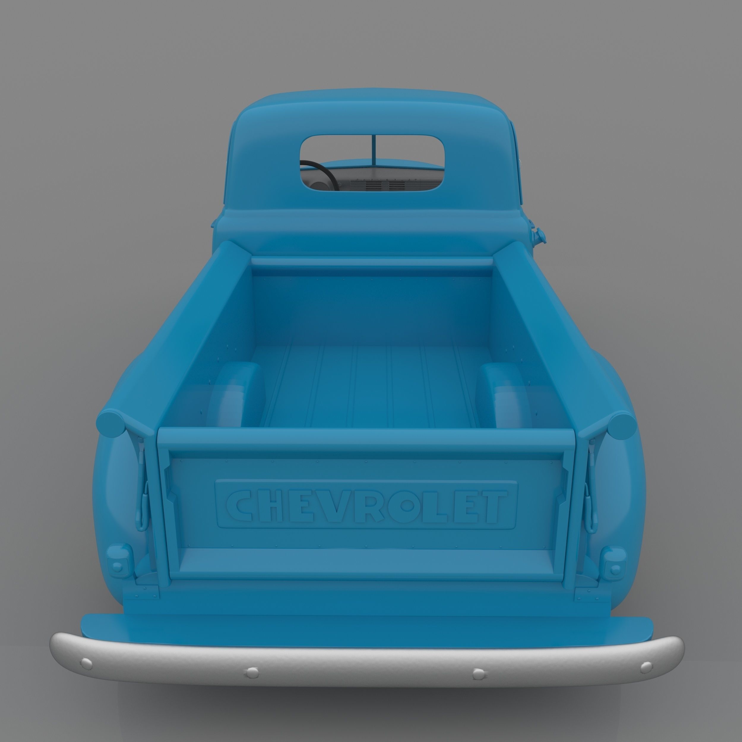 Chevrolet 3100 Pickup 1950 Classic for 3D Printing STL File 3D print model_7