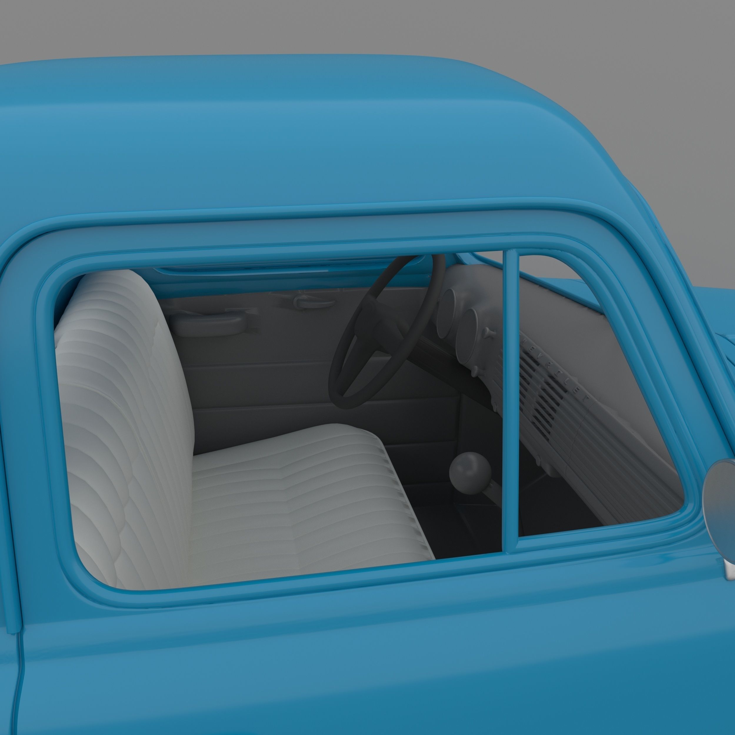 Chevrolet 3100 Pickup 1950 Classic for 3D Printing STL File 3D print model_8
