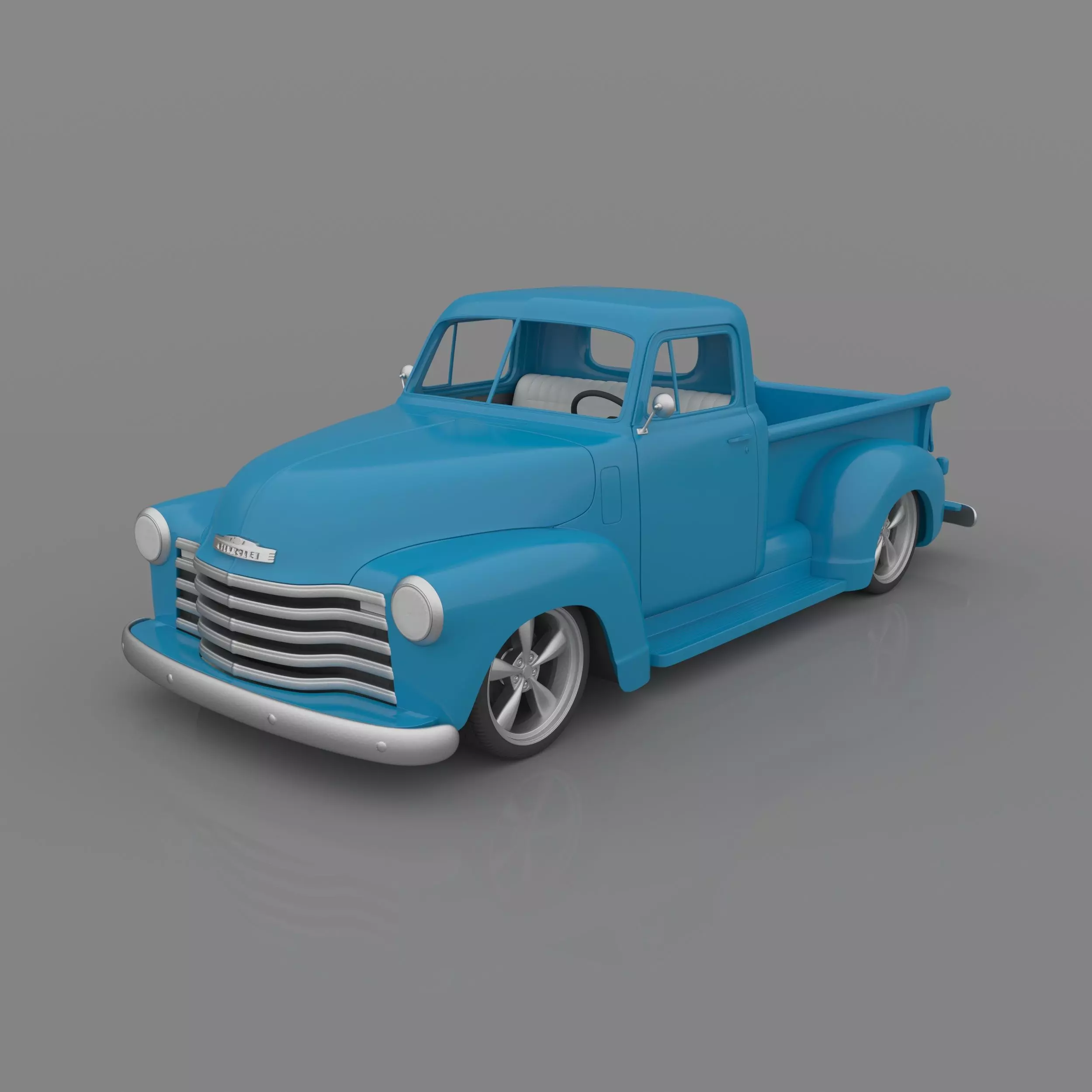 Chevrolet 3100 Pickup 1950 Classic for 3D Printing STL File 3D print model_0