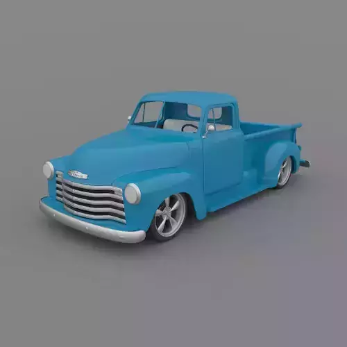 Chevrolet 3100 Pickup 1950 Classic for 3D Printing STL File 3D print model