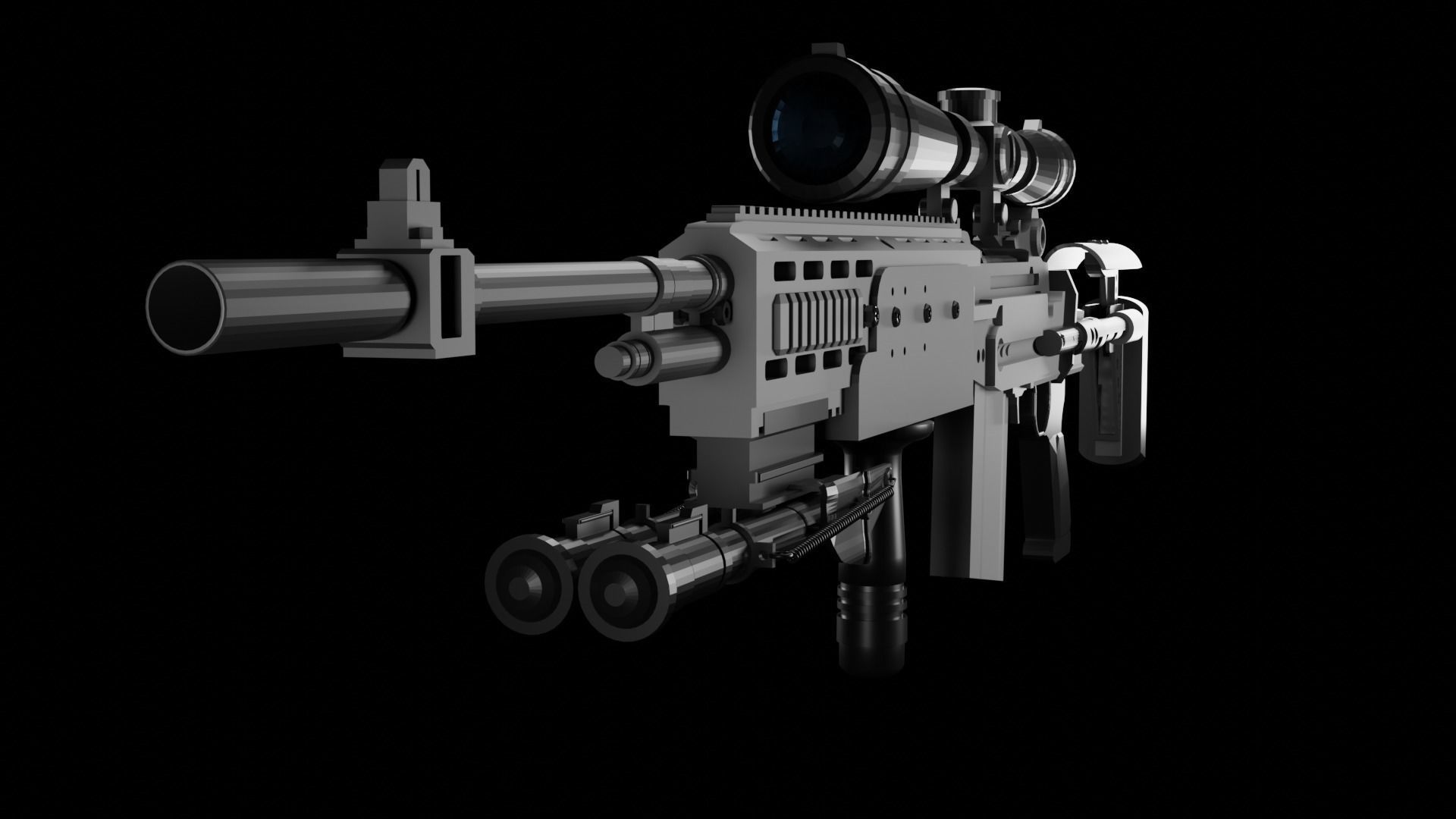 M 14 ebr Low-poly 3D model_7