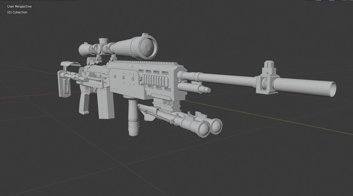 M 14 ebr Low-poly 3D model_8