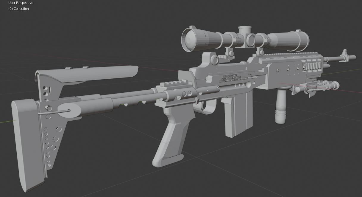 M 14 ebr Low-poly 3D model_5