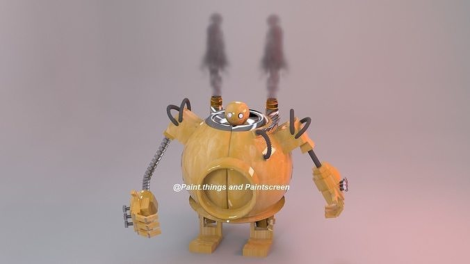 Model 3D of Blitzcrank character Low-poly 3D model
