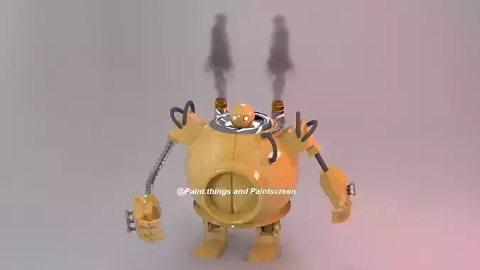 Model 3D of Blitzcrank character Low-poly 3D model