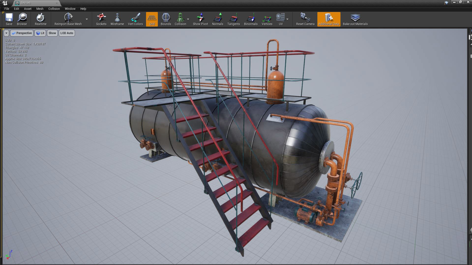 Machinery devices pack for Unreal engine Low-poly 3D model_8