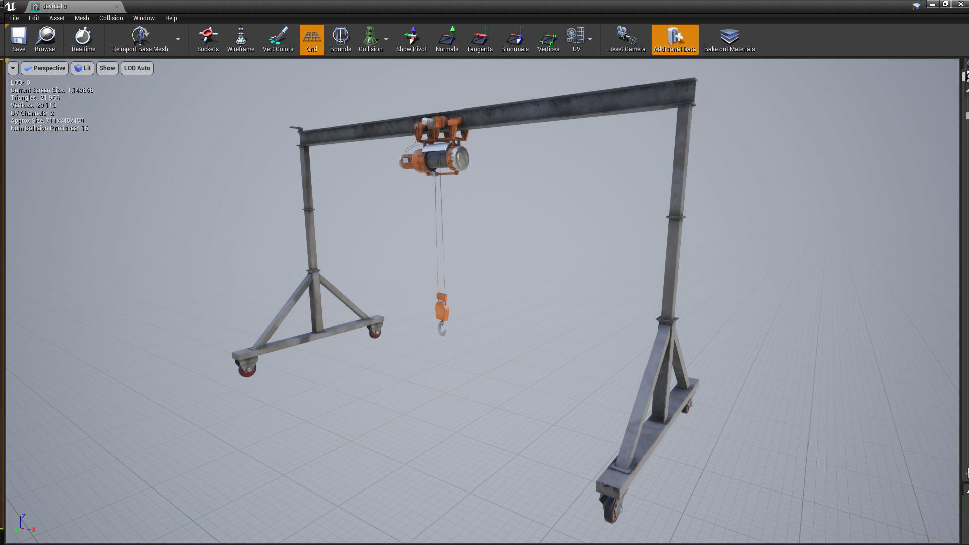 Machinery devices pack for Unreal engine Low-poly 3D model_12