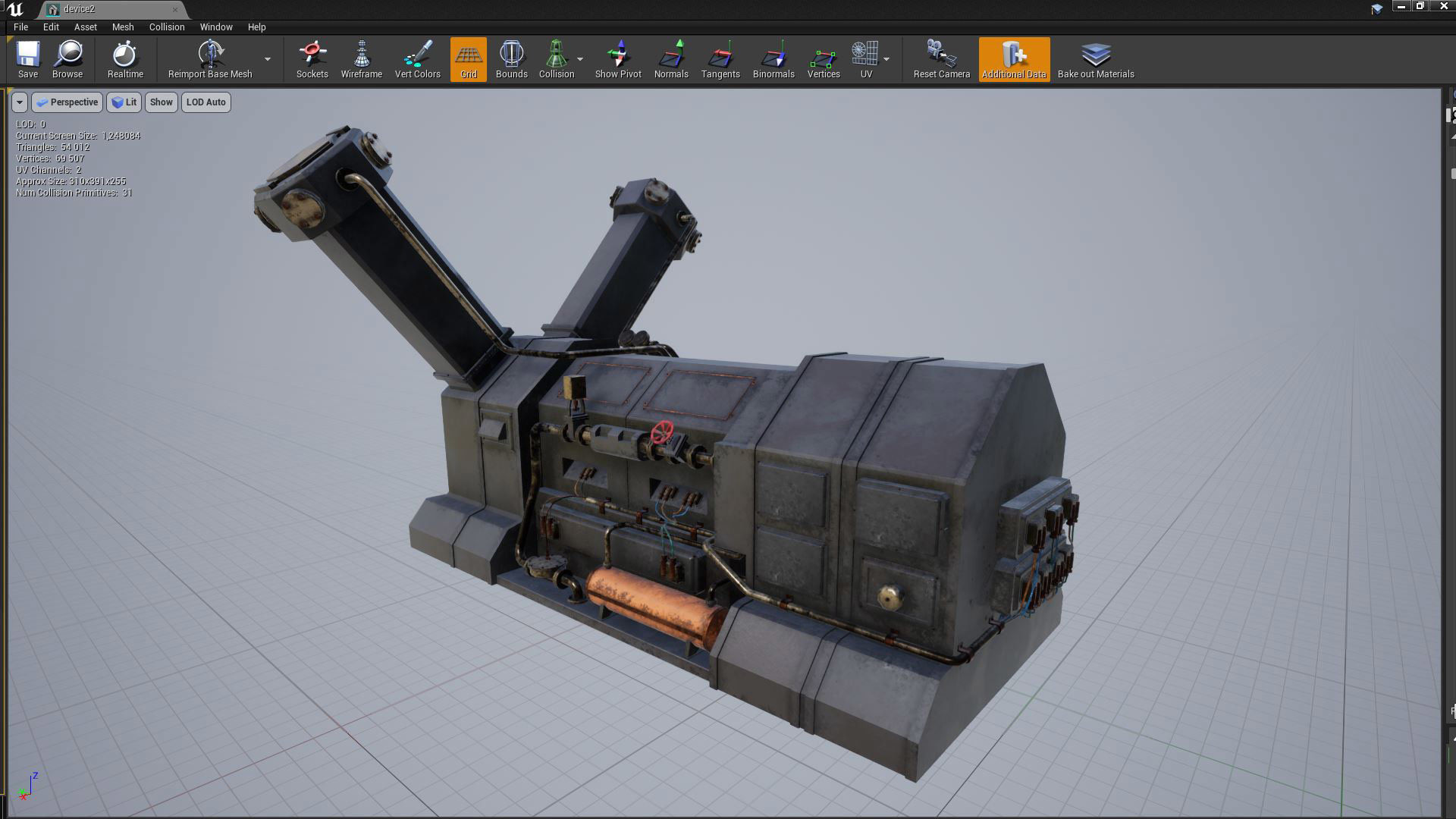 Machinery devices pack for Unreal engine Low-poly 3D model_15
