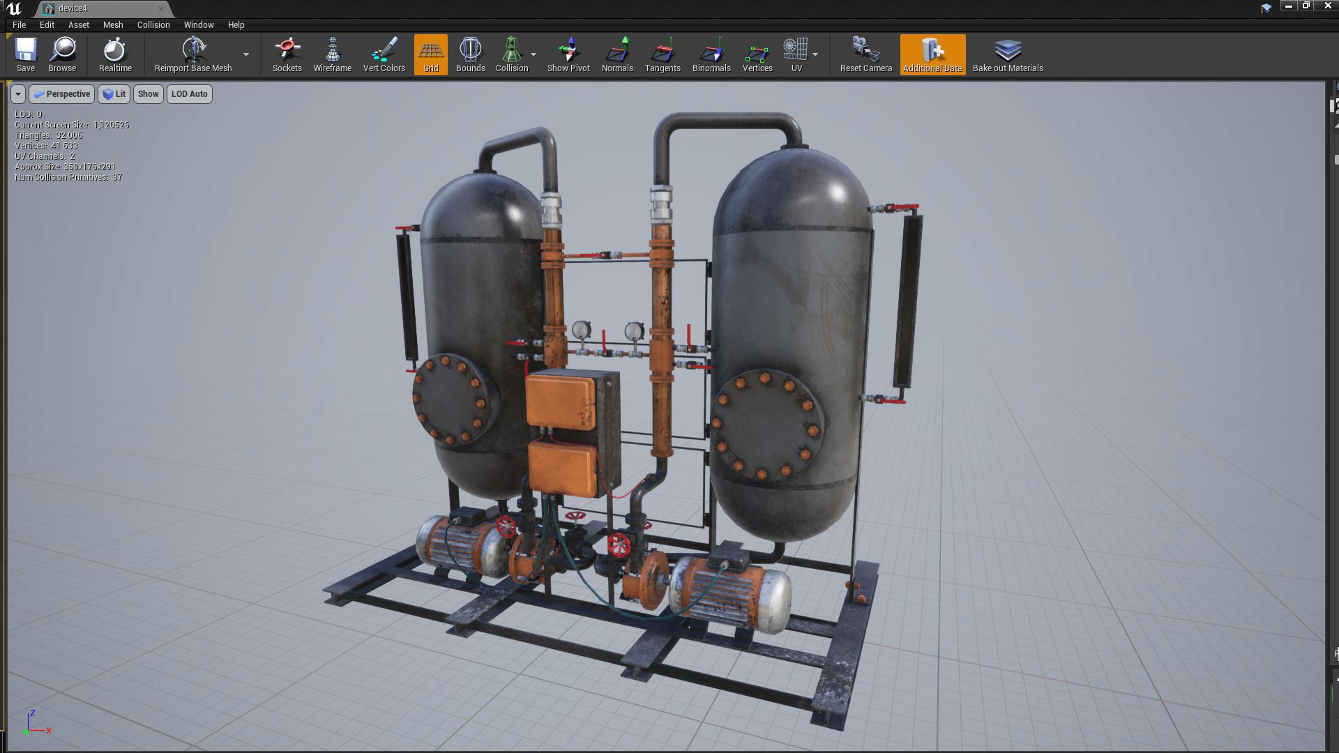 Machinery devices pack for Unreal engine Low-poly 3D model_6