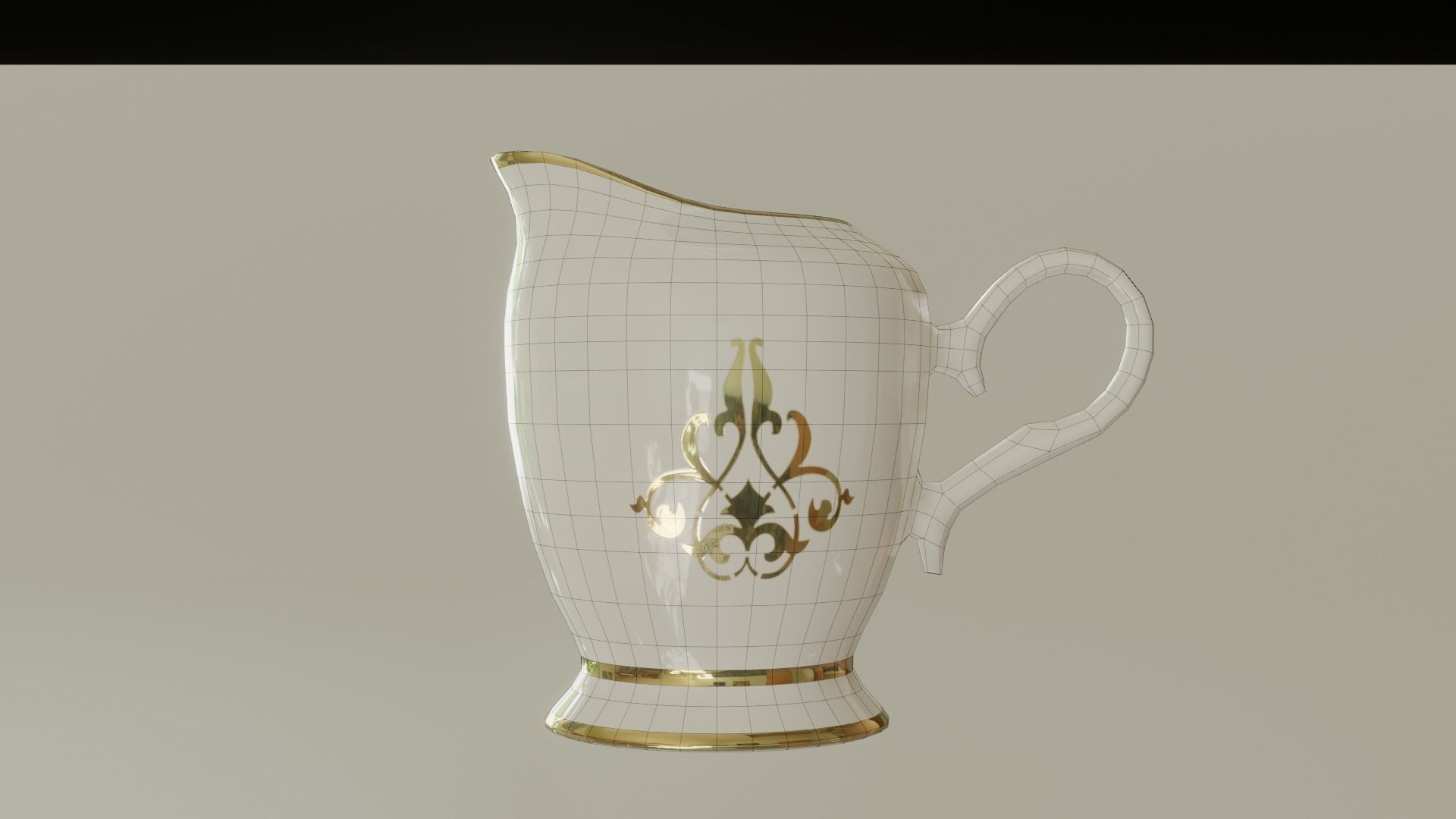 Gravy boat Free 3D model_8