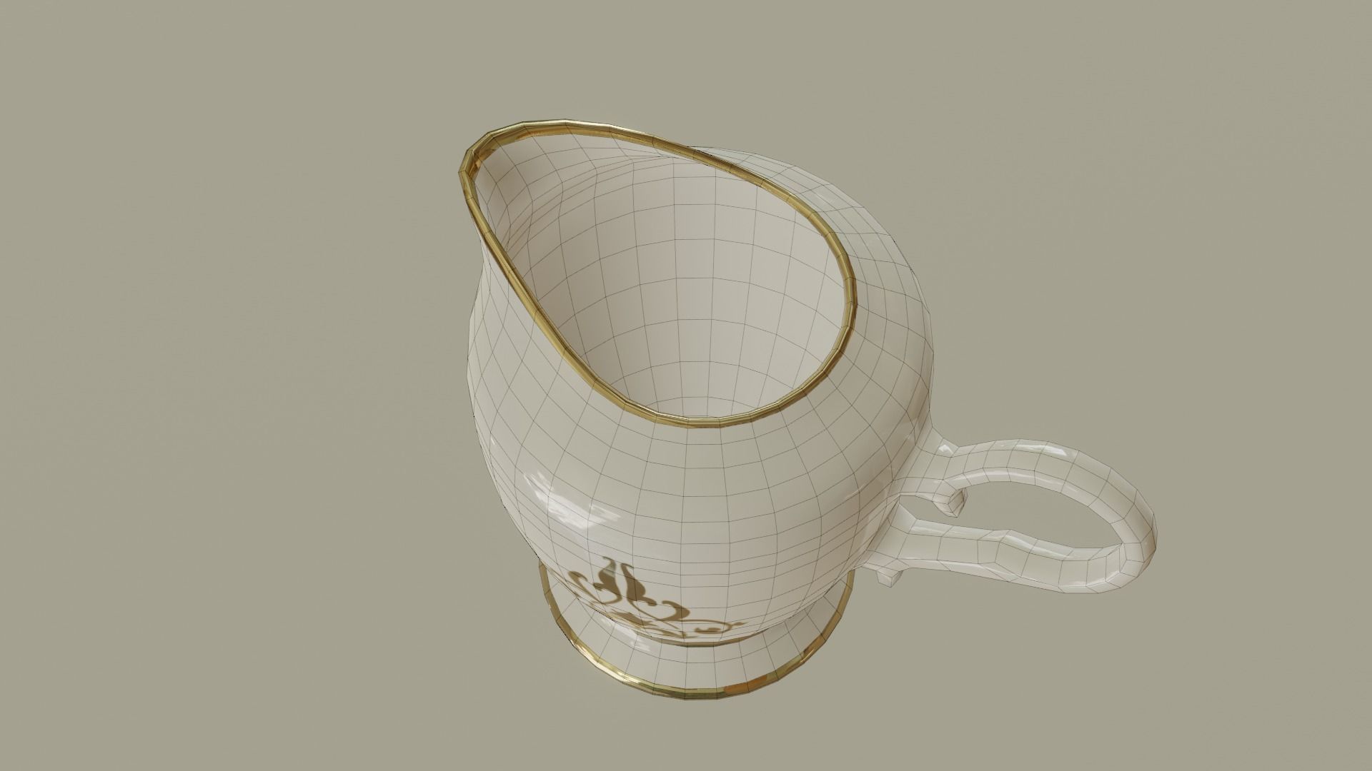 Gravy boat Free 3D model_7