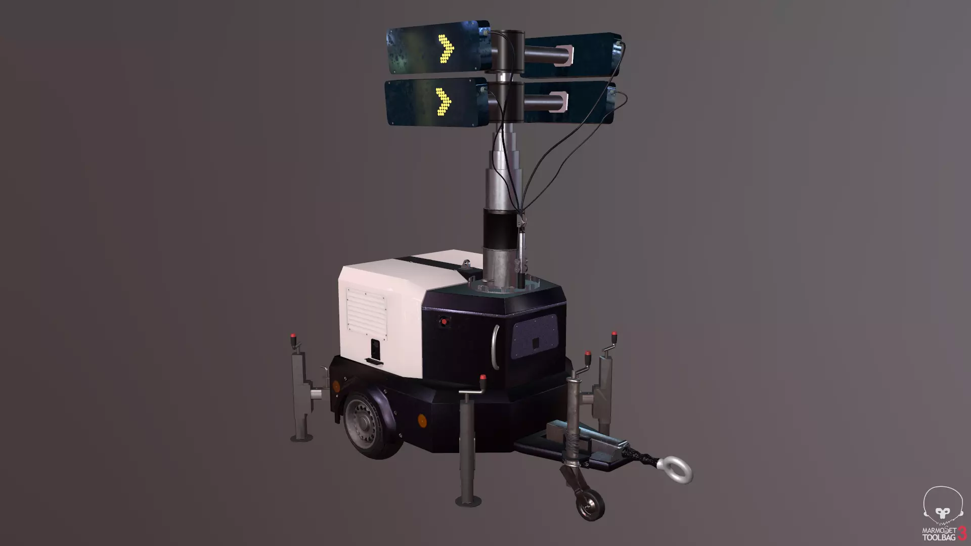 3D Model Lighting Tower Free 3D model