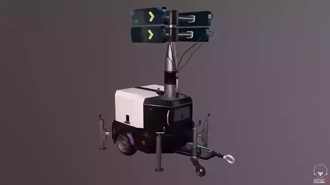 3D Model Lighting Tower Free 3D model