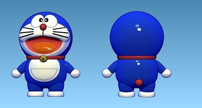 Doraemon figurine 3D print model