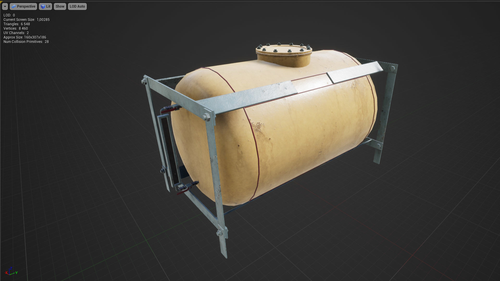 Liquid storage pack for Unreal engine Low-poly 3D model_15