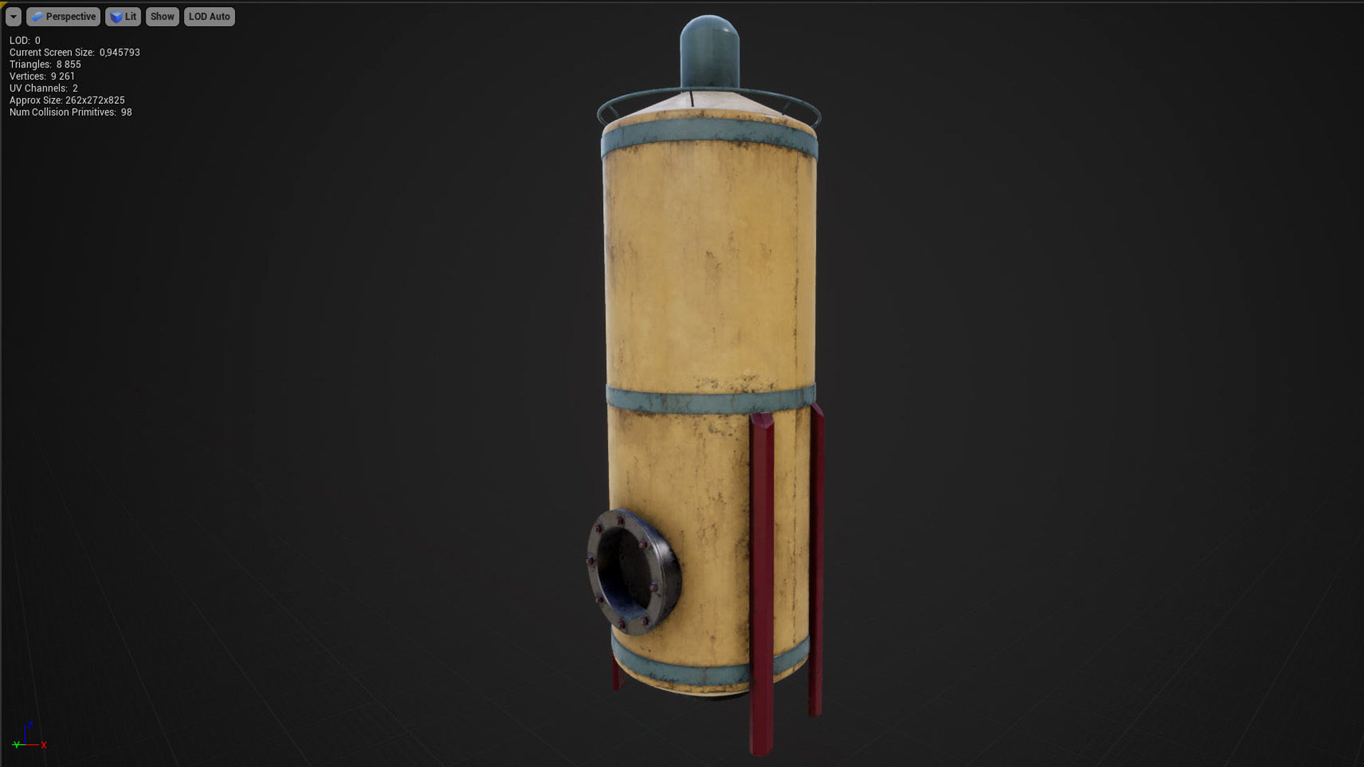 Liquid storage pack for Unreal engine Low-poly 3D model_19