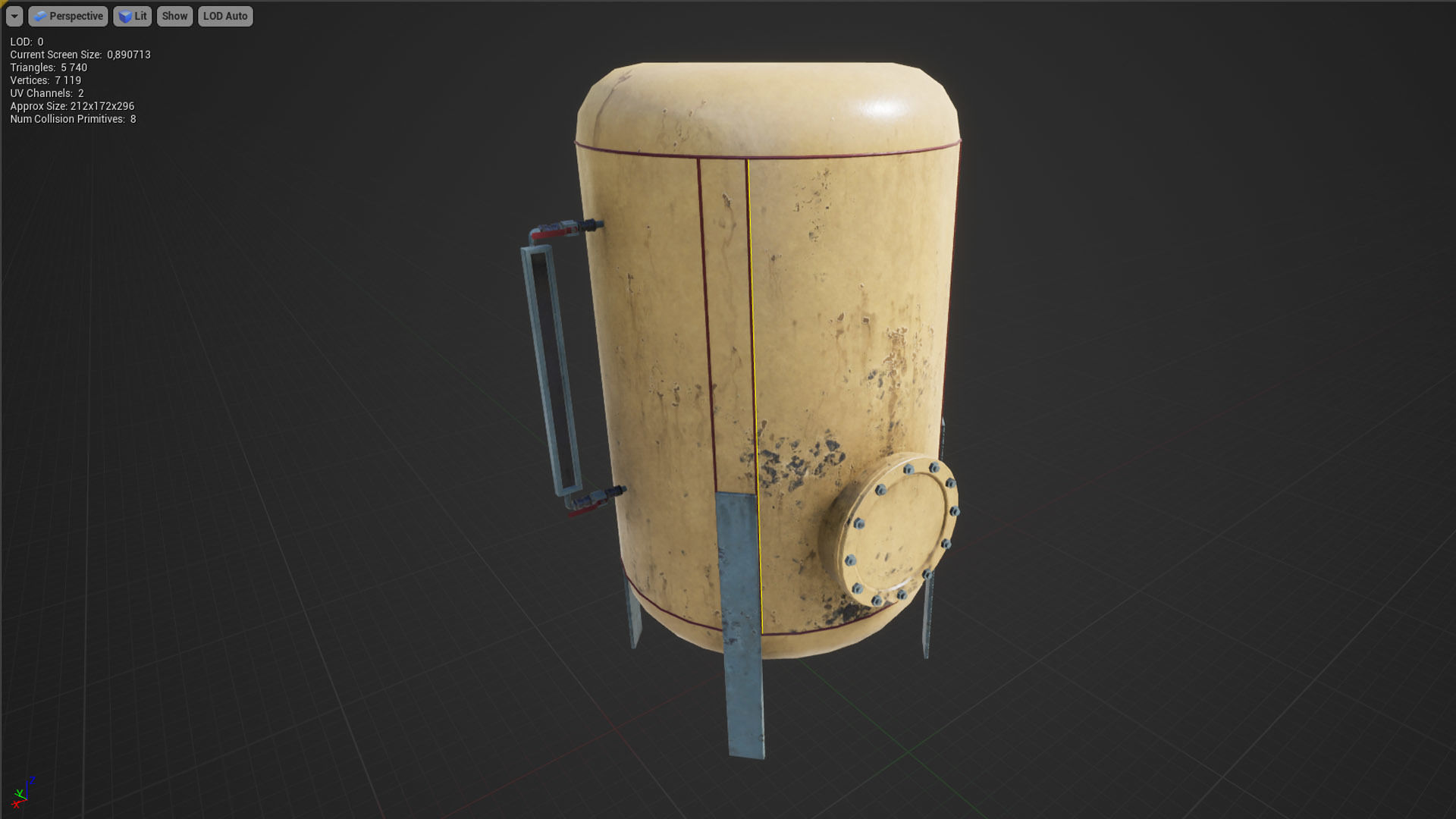 Liquid storage pack for Unreal engine Low-poly 3D model_17