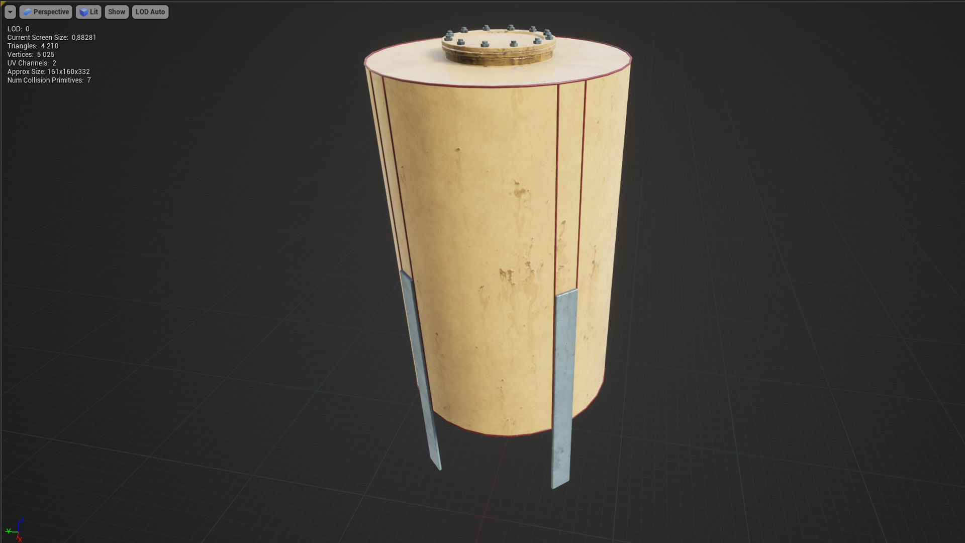 Liquid storage pack for Unreal engine Low-poly 3D model_16