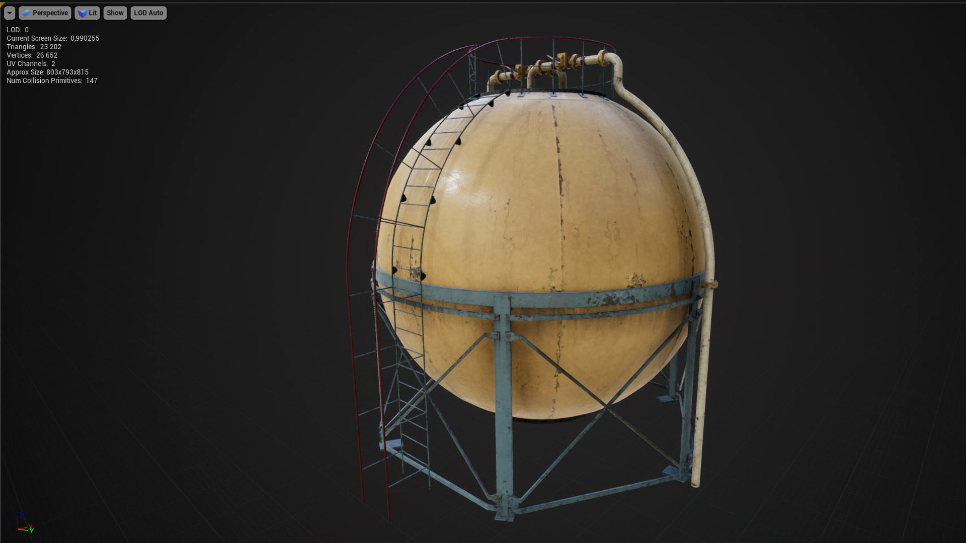 Liquid storage pack for Unreal engine Low-poly 3D model_14