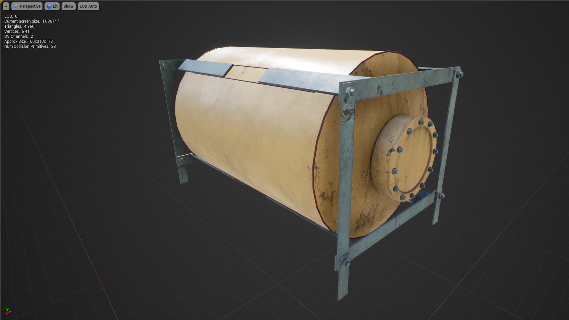 Liquid storage pack for Unreal engine Low-poly 3D model_18
