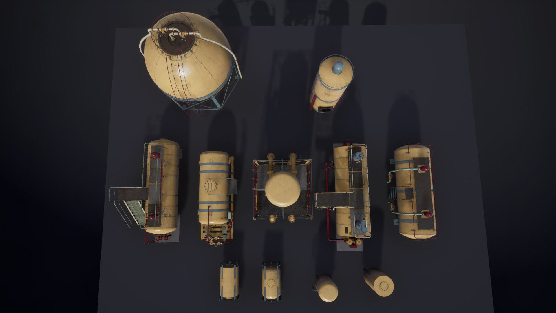 Liquid storage pack for Unreal engine Low-poly 3D model_8