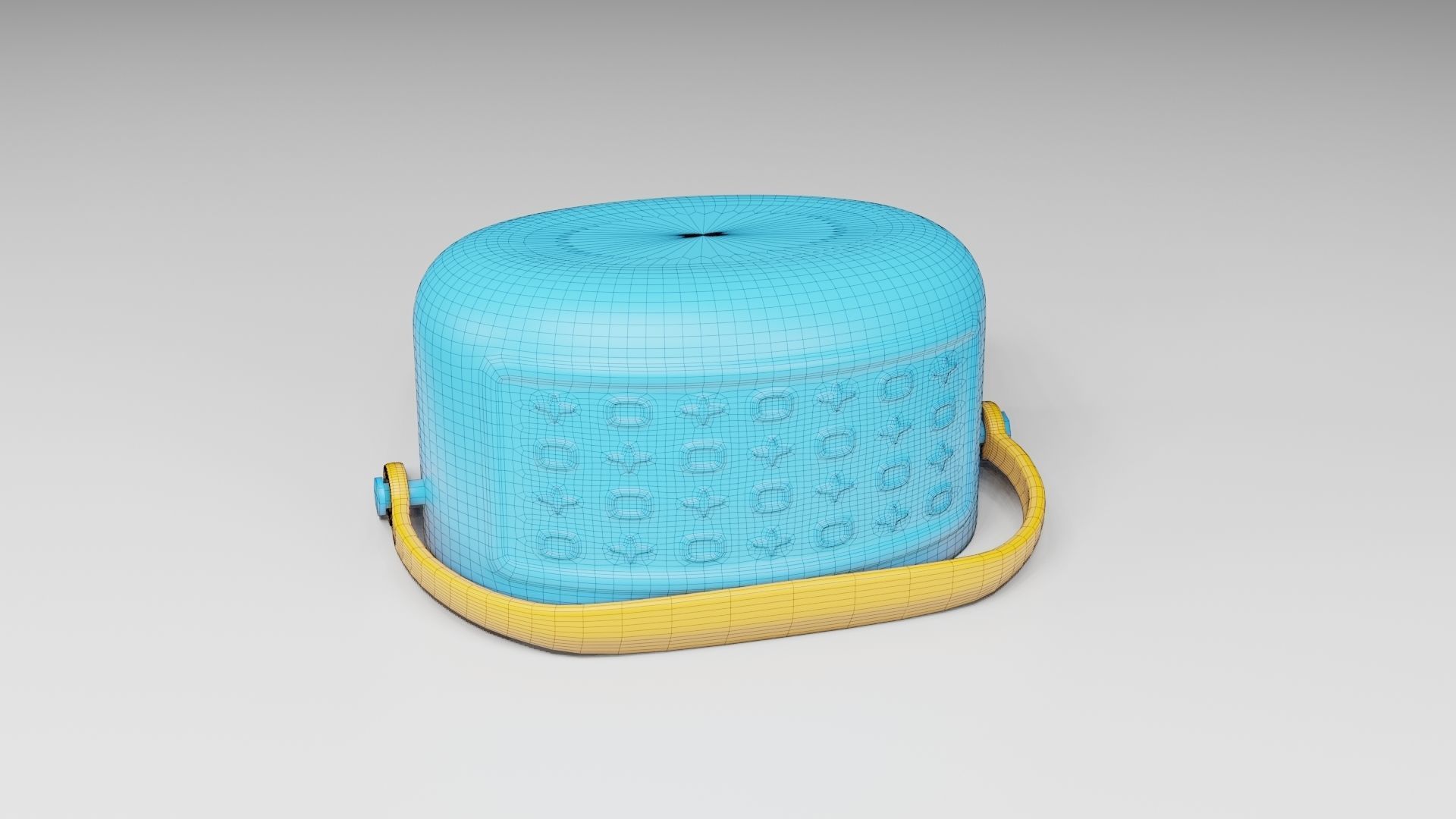 Toy Box - Shape Puzzle - Playset for Babies Low-poly 3D model_17