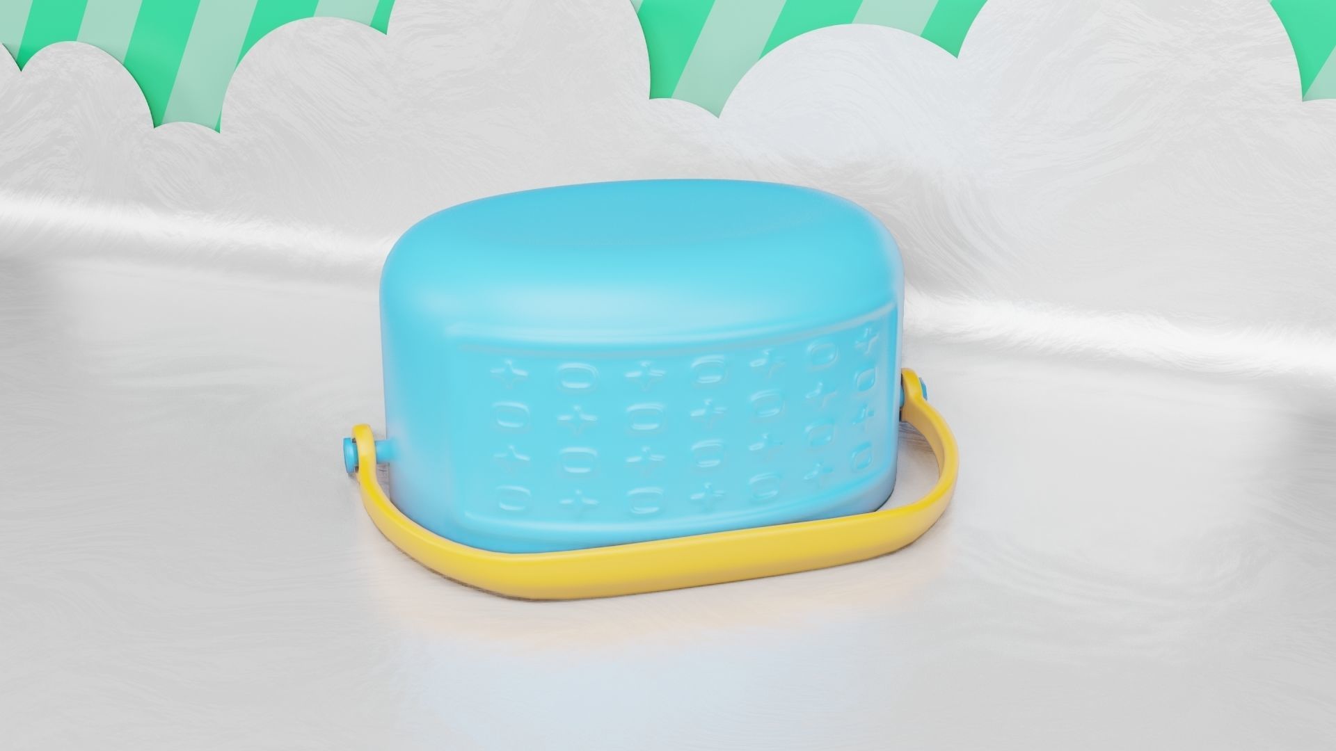 Toy Box - Shape Puzzle - Playset for Babies Low-poly 3D model_11