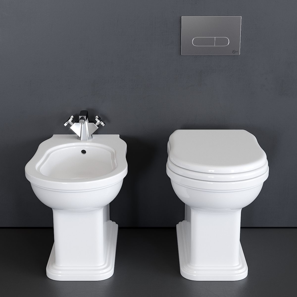 Ceramica Flaminia Efi WC 3D model_2