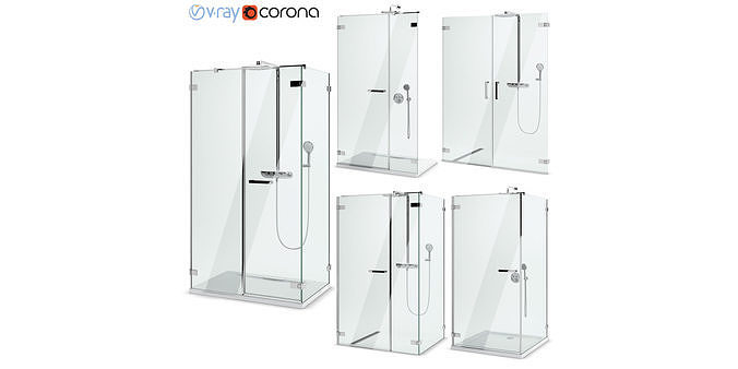 Cabin showers Radaway  Arta set 100 3D model