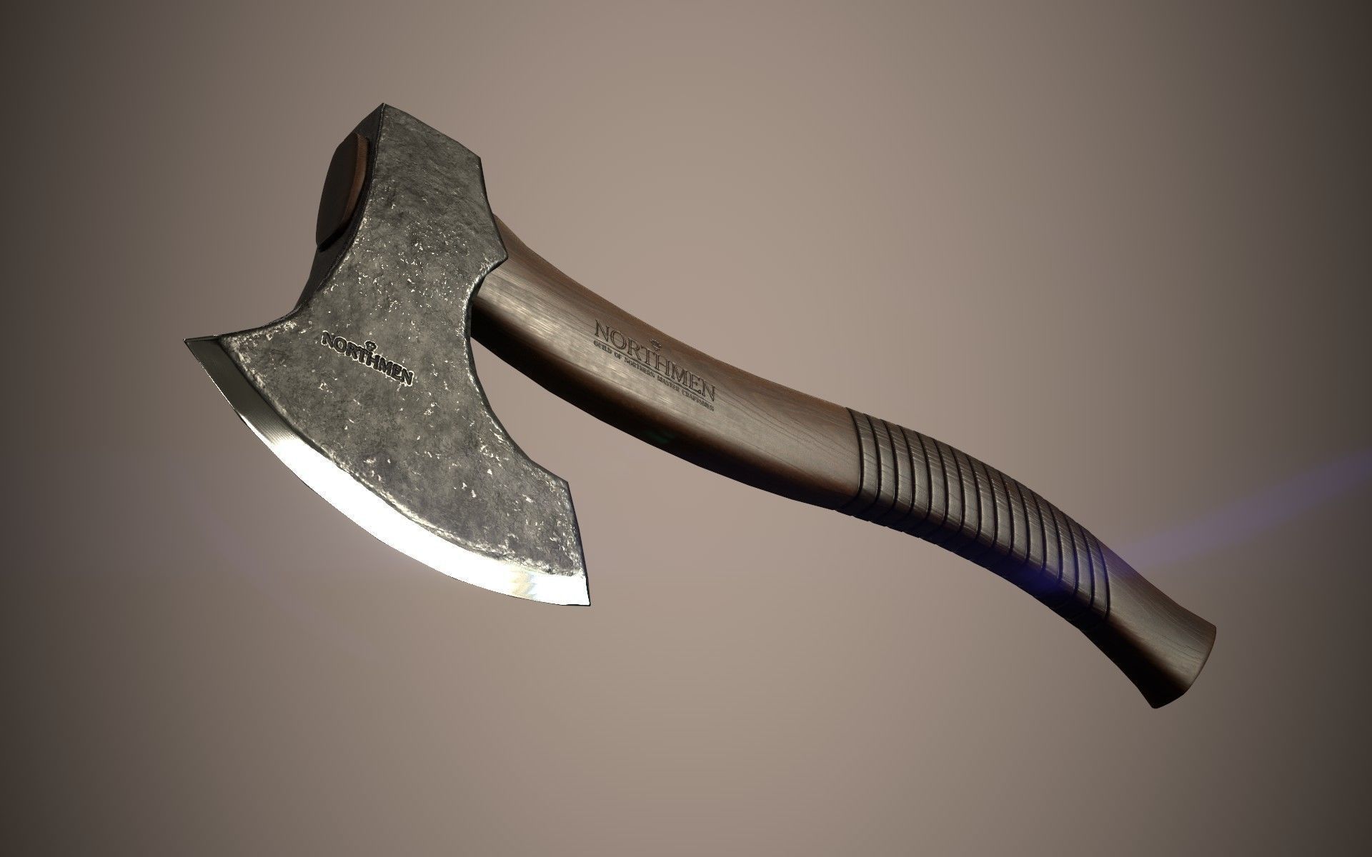 Low poly AXE model Low-poly 3D model_3