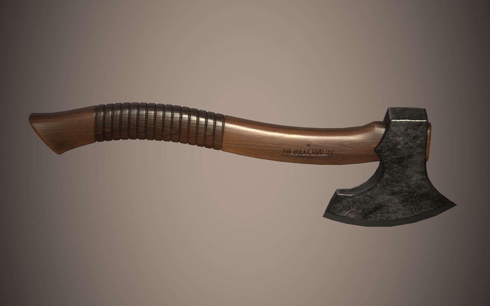 Low poly AXE model Low-poly 3D model_9